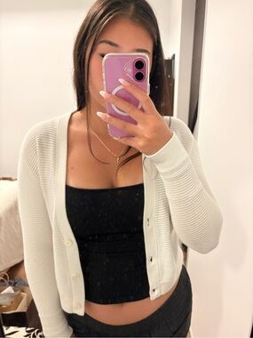 white wilfred cardigan